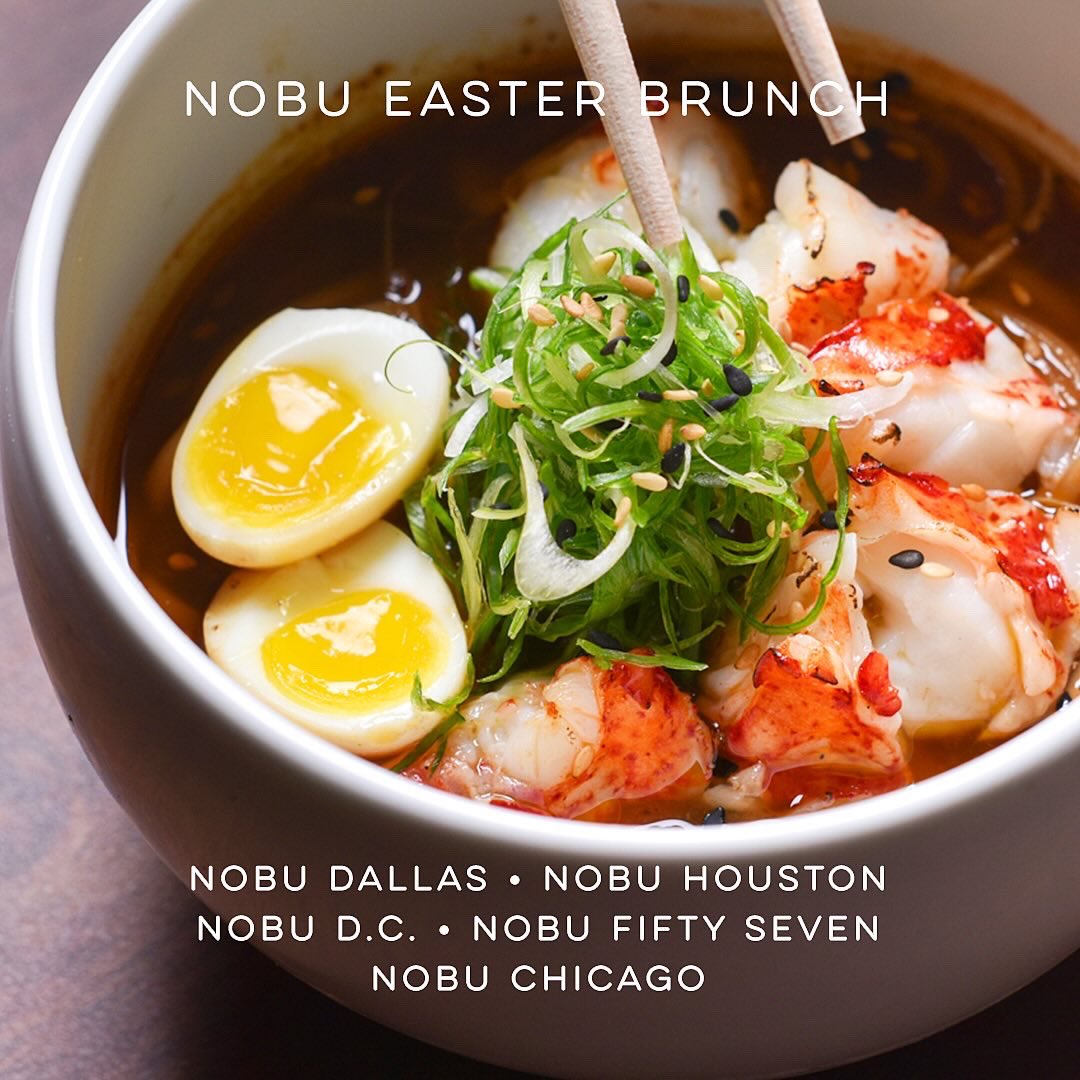 Celebrate the joy of Easter with an unforgettable brunch at Nobu. Our exquisite menus, featuring fresh flavors and innovative dishes, will elevate your holiday celebration. Limited availability, reserve your table now at the link in bio.