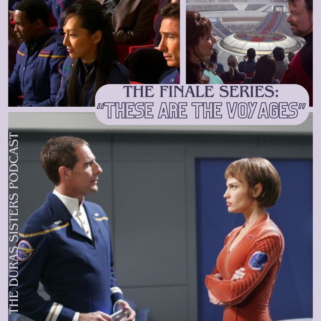 Durassisterspod's tweet photo. Wow. We are five episodes into our Finale Series, and this one might be the wildest one yet! 😅 Our review of the finale episode “These Are the Voyages” is out now wherever you get your podcasts!
#startrek #enterprise #thesearethevoyages #finale #newepisode https://t.co/n7EYTiMgDg