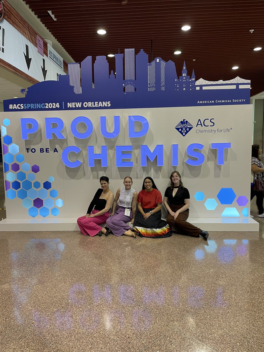 Beginning of an amazing time in New Orleans at the 2024 Spring National ACS Conference! @amerchemsociety #valdezlab #goingplaces #womeninchemistry #diversityinstem #nativeinstem #indigenousinstem #chemistry #thisiswhataacientistlookslike #nola #acs #proudchemist