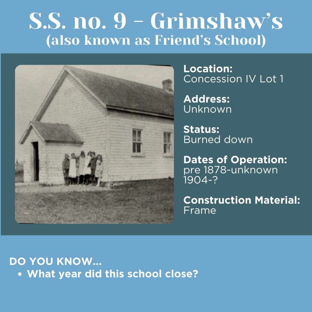 Do you have any information about these schools on Wolfe Island? See Facebook or Instagram for the full post! (part 2)

#kingstonmuseums #ygkmuseums #ontariomuseums #kingstonontario #visitkingston #exploreon #discoveron #oneroomschool #kingston #yourstodiscover #ontario