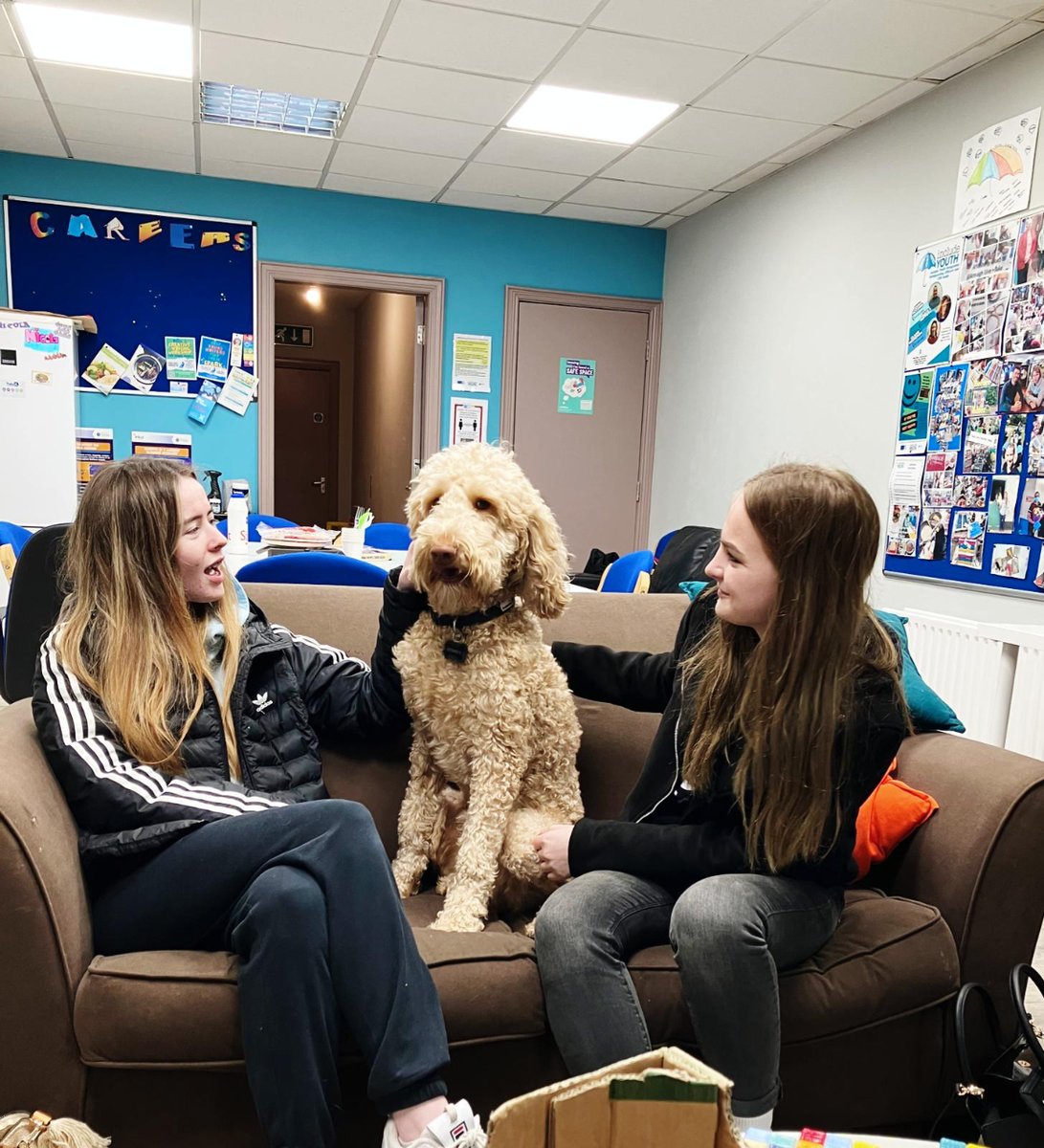 Charlie wanted to call into Armagh Give and Take office to find out for himself how amazing the young people are and how busy they've been! He was very impressed with all that's been going and will hopefully call again soon 🐾🤩 #YouthStartPartnership