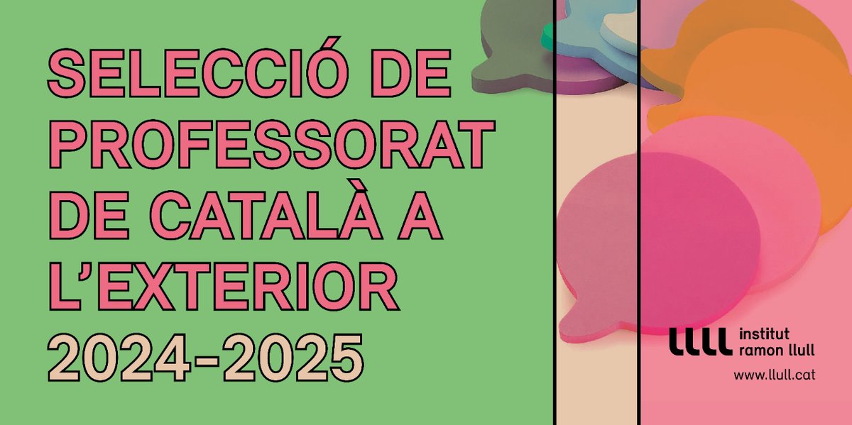 Vols formar part de la #XarxaLlull? Alemanya, Brasil, Espanya, Estats Units, França, Hongria, Irlanda, Polònia, Portugal i Regne Unit busquen professors de català per al curs 2024-2025. Recepció de candidatures al web del Llull fins al 16/04/2024. 
 👇
llull.cat/catala/aprendr…