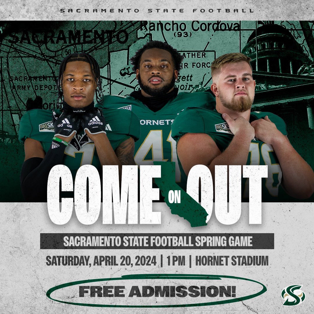 🚨📢Attention HS Juniors!  You are invited to Sac State Football's Junior Day!! You will be able to see the Hornets play our Spring Game and learn about our program. Register today!  
🗓️: April 20th, 2024
📍: Hornet Stadium 
🔗:  bit.ly/48o8lDV

#StingersUp | #GreenSwarm