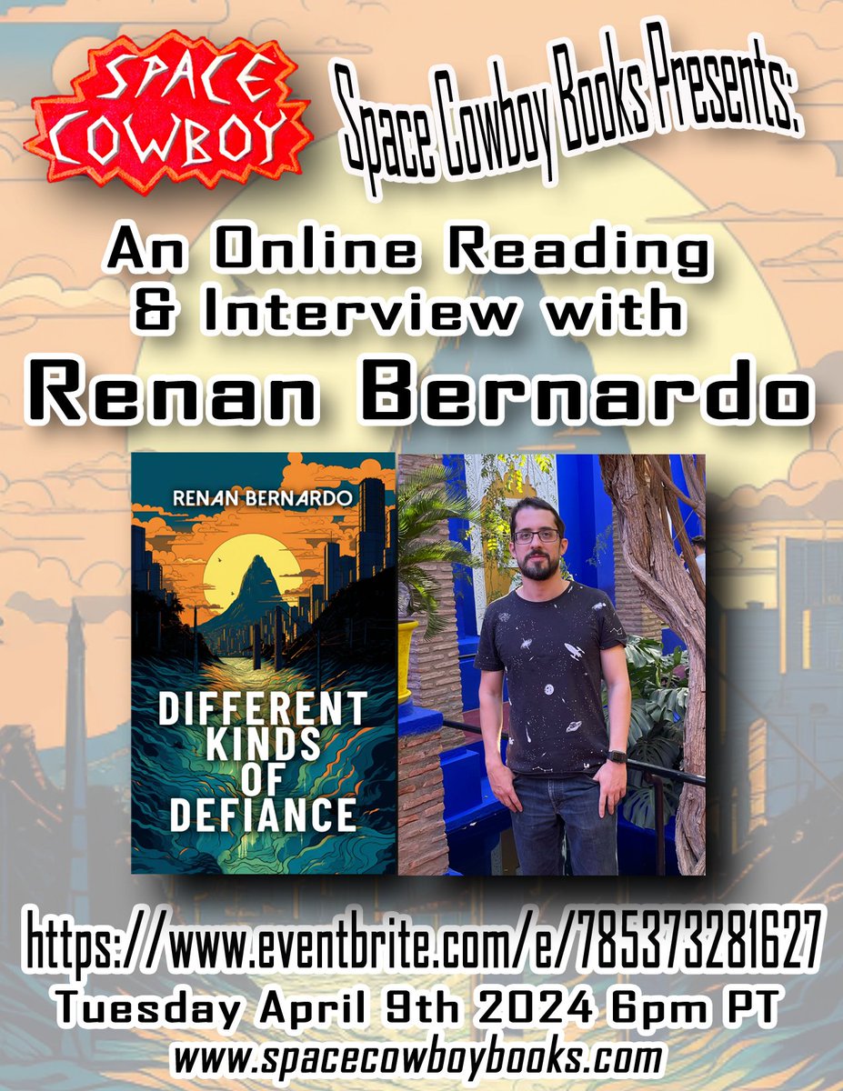 Coming up on 4/9 - an online reading and interview with Renan Bernardo Register for free at eventbrite.com/e/online-readi…
