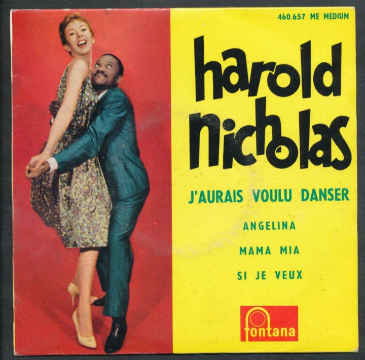 Happy birthday Harold Nicholas! Many people aren't aware of Harold's extensive recording career in France in the 50s/60s. He had fun.