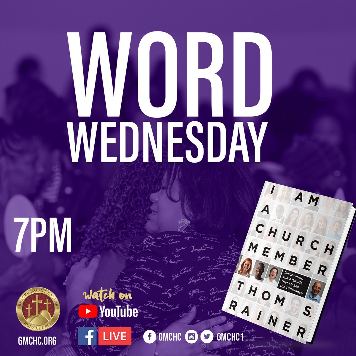 GMCHC1's tweet photo. Tune in via our streaming platforms for this week’s Word Wednesday Bible Study at 7pm EST as we continue the series “I Am A Church Member” based on the book by Thom S. Rainer!

#BeGreater #ShiftingIntoGreater https://t.co/rlsZnP6w3f