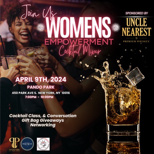 Join @UncleNearest on April 9th at the Pando Park, New York from 7pm-10pm, for an Evening of Empowerment and Cocktails! 🍸Mix and mingle in a room filled with Powerhouse Women from various industries! All attendees will receive a Gift Bag 🛍️ RSVP: bit.ly/nearest_mixer24