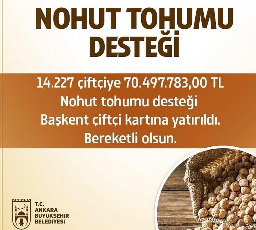 MANSUR YAVAŞ NE YAPTI ! (@mansuryavas06tr) on Twitter photo 2024 Yılı Nohut Tohumu Desteği Kapsamında;
14.227 Çiftçiye 70.497.783,00 TL
‘Nohut Tohumu Desteği’ Başkent Çiftçi Kartlarına Yatırıldı.
<a href="/mansuryavas06/">Mansur Yavaş</a> 🇹🇷
#MansurYavasNeYaptı 2024 Yılı Nohut Tohumu Desteği Kapsamında;
14.227 Çiftçiye 70.497.783,00 TL
‘Nohut Tohumu Desteği’ Başkent Çiftçi Kartlarına Yatırıldı.
<a href="/mansuryavas06/">Mansur Yavaş</a> 🇹🇷
#MansurYavasNeYaptı