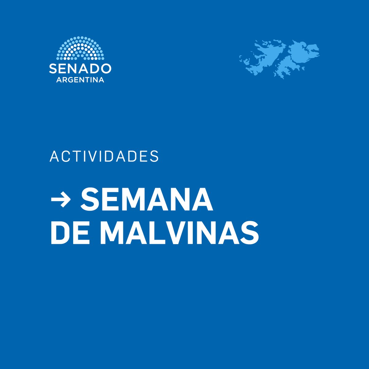 SenadoArgentina's tweet photo. 🇦🇷Durante toda la semana, el Senado rendirá homenaje a los veteranos y caídos en la guerra de Malvinas. Podés consultar la programación completa con todas las actividades acá: https://t.co/FkqimTrVMA https://t.co/sk99qsgULQ