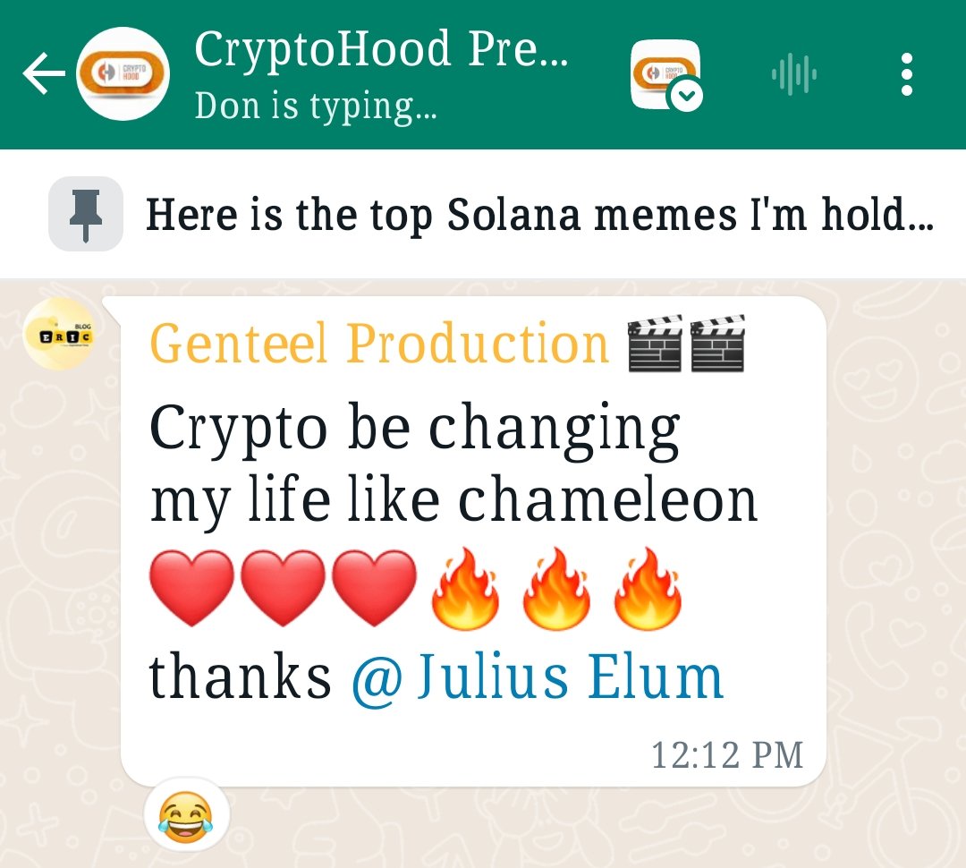JuliusElum's tweet photo. #CryptoHood will keep changing people's financial status
Young people from no financial background controlling MONEY they never dreamth of having🔥💰🚀 https://t.co/22fB5AzBLr