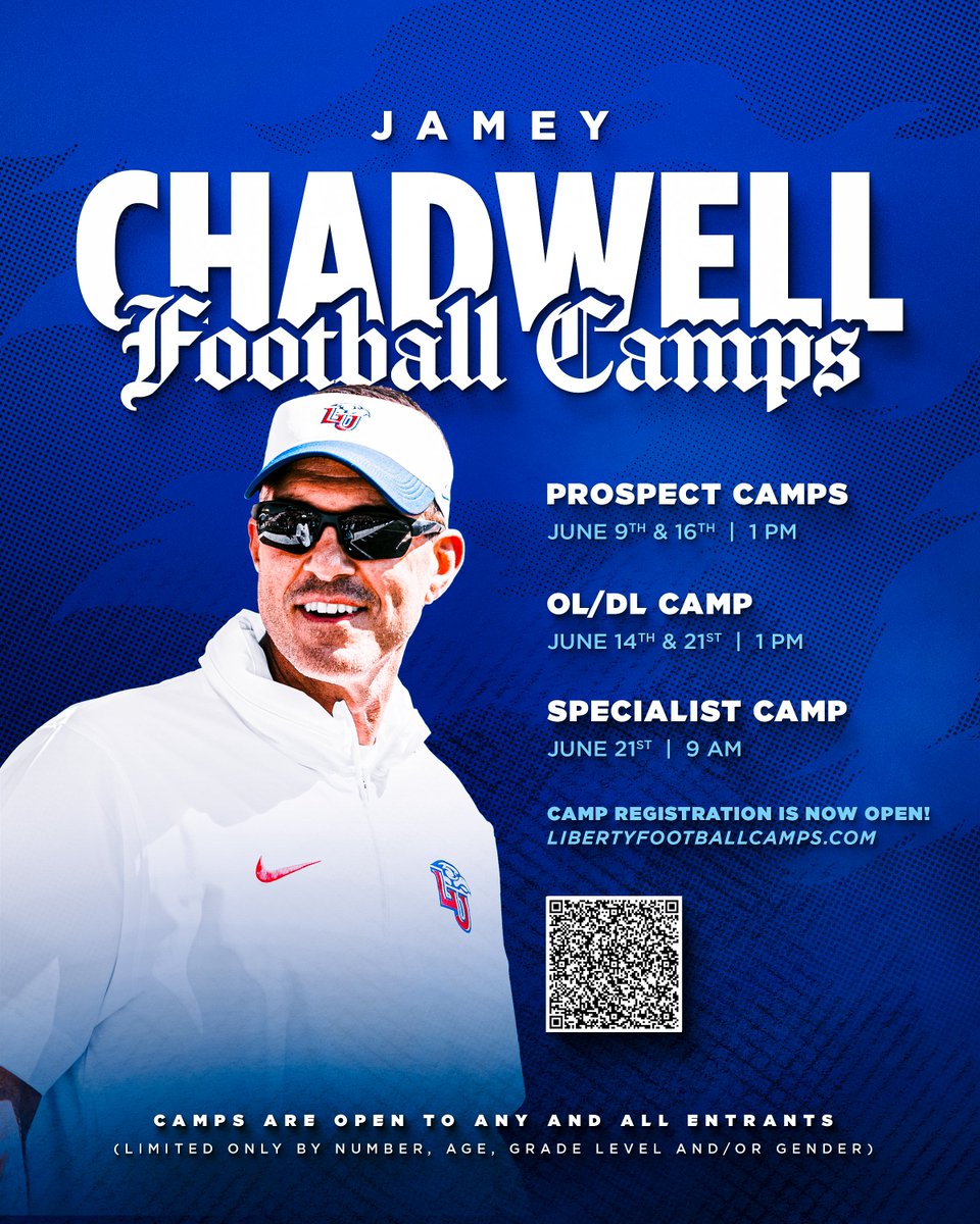 🚨 CAMP REGISTRATION IS NOW OPEN! 🚨 Opportunity Awaits on The Mountain! Link to Register: LibertyFootballCamps.com