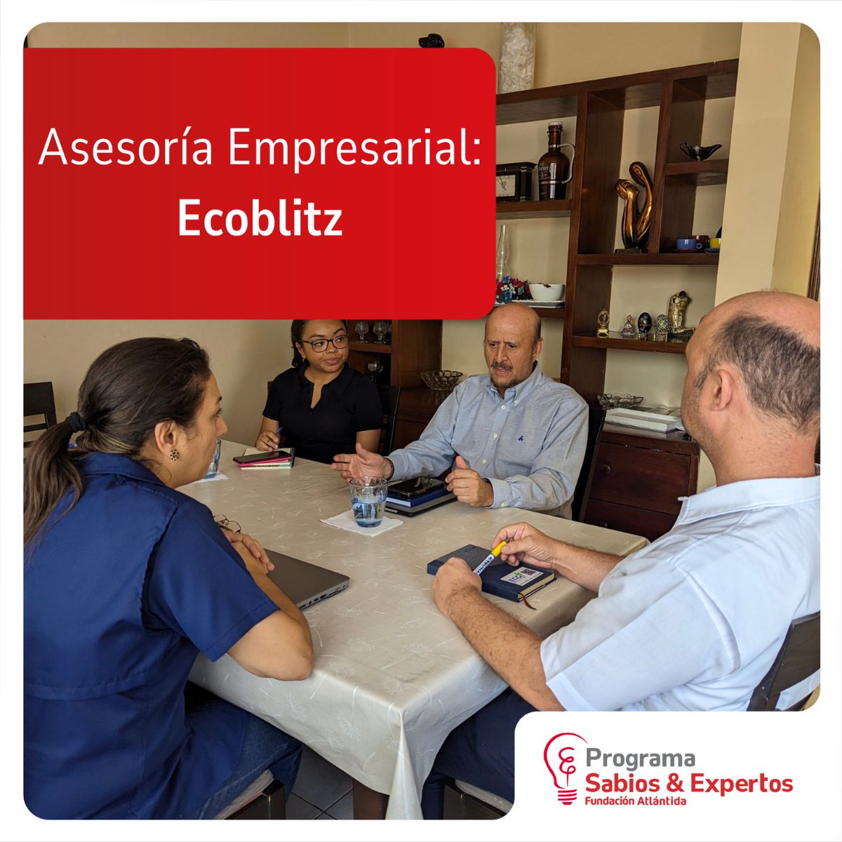 SabiosYExpertos's tweet photo. El Programa Sabios &amp; Expertos esta llevando a cabo una asesoría empresarial para la empresa Ecoblitz, S.A. de C.V. La asesoría, enfocada en mejorar el área comercial de la empresa, esta siendo liderada por el experto Alejando Arrue, apoyado por Fanny Cornejo. https://t.co/s3SgTIyNqr