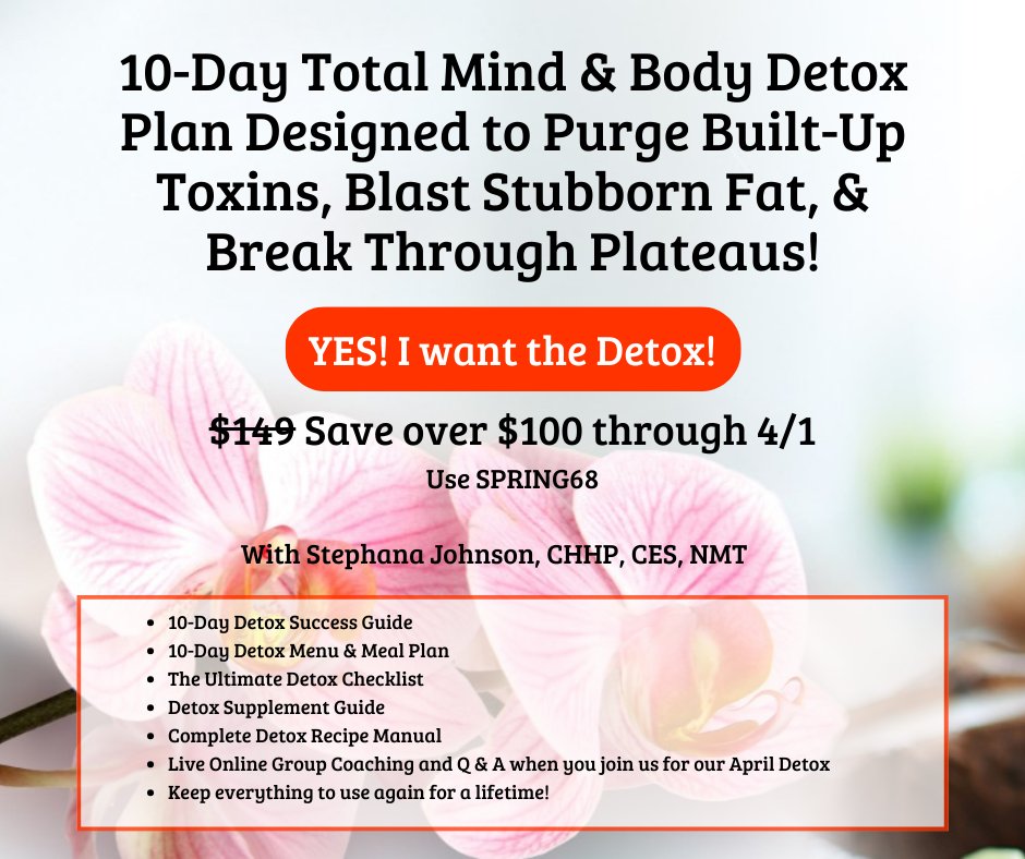 📷 Link to purchase stephana.checkout.thrivecoach.io/10-day-detox
#Detox #HealthyLiving #WeightLoss #Wellness #Cleanse #ToxinFree #HealthJourney #SelfCare #FeelGood #Nutrition #HolisticHealth #NaturalRemedies #FitnessGoals #Wellbeing #Support #VirtualCoaching #SpecialOffer #LimitedTime #SpringCleaning