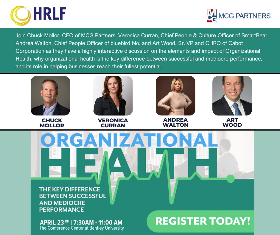 We're excited to welcome Art Wood as a new and final panelist!

Register today for this highly interactive discussion on Organizational Health from HRLF (Human Resource Leadership Forum)! lnkd.in/eXApCwyS

#Organizationalhealth #HRLF #HumanResources #teamalignment