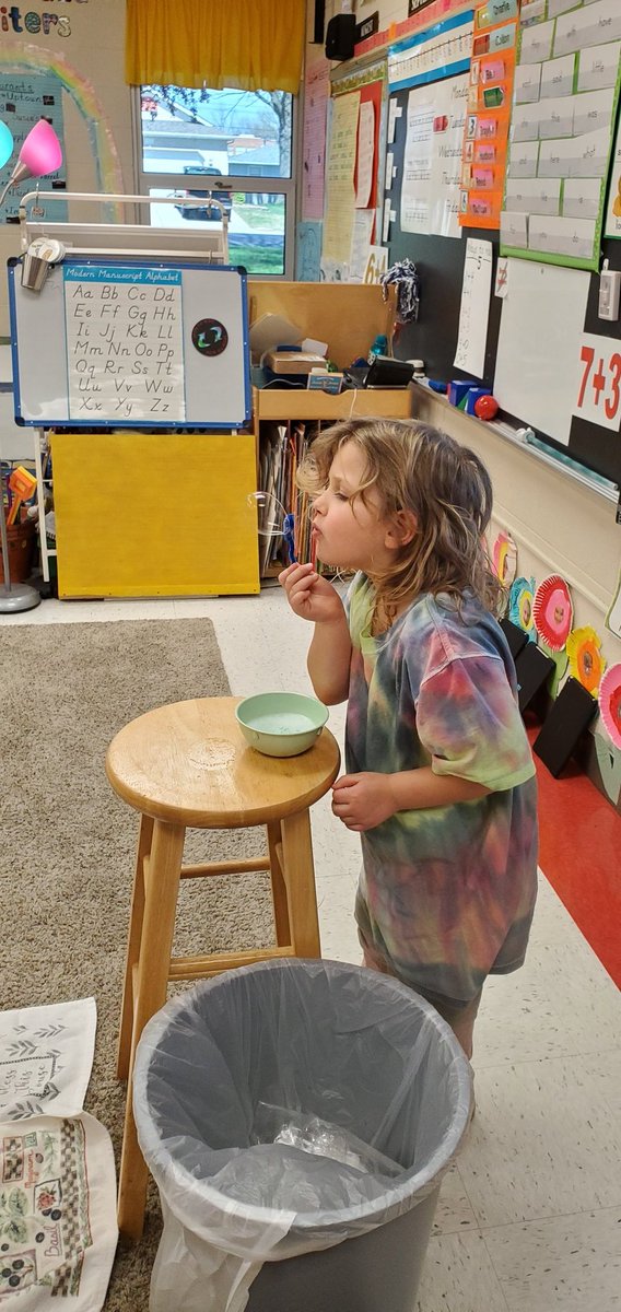 MsLieferKdg's tweet photo. Experimenting with shaped bubble wands to see what kind of bubboe comes out. #redbud132 https://t.co/eJz4zYJwdf