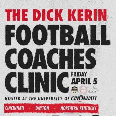 2024 Dick Kerin Football Coaches Clinic at the University of Cincinnati - Friday, April 5th…GREAT lineup of speakers! drive.google.com/file/d/11qlBrZ…