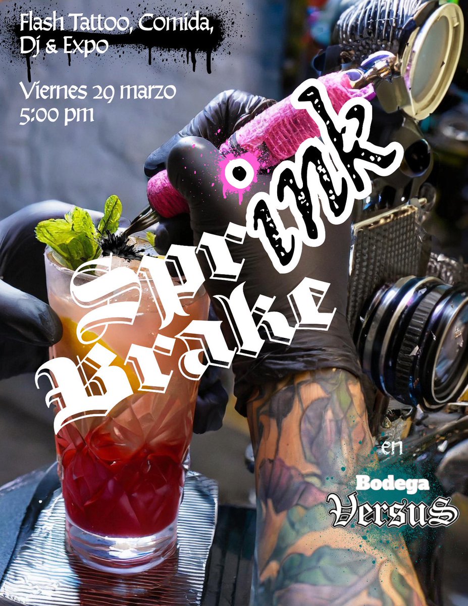Invitados todos. Expo por <a href="/Aninhabruxs/">♧AnaBruce♧</a> , Tatoos, DJ, bebedizos por  David Castillo y  Cantinita , pinchos : Brew Lab, La Miscelánea.
#VERSUS