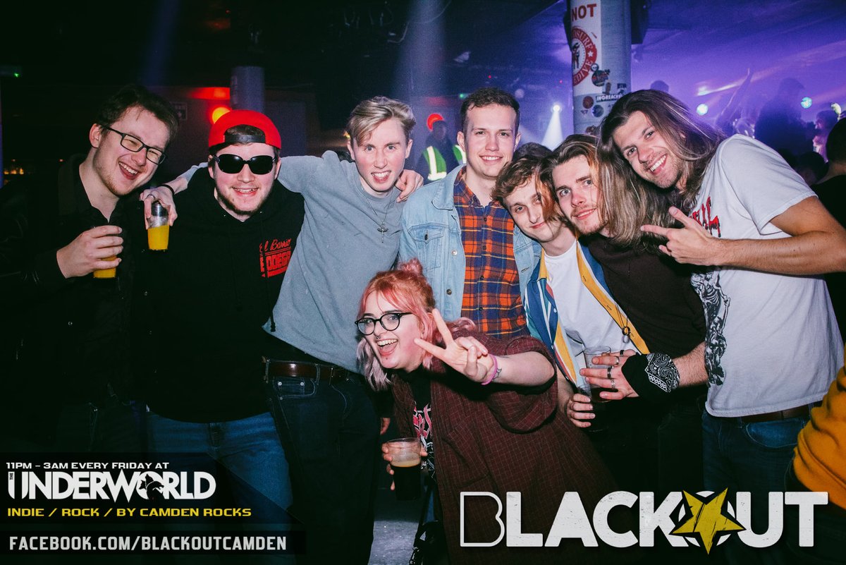 #CAMDENTOWN 🔥 @BlackoutCamden takes over @TheUnderworld this Friday night until 3am, and FINAL tickets are on sale NOW 🎟👉 link.dice.fm/fa7633505a21 The best alt-rock bangers kicking off 11pm! 🔊 Grab your mates, grab your tickets, see you on the dancefloor 🤘