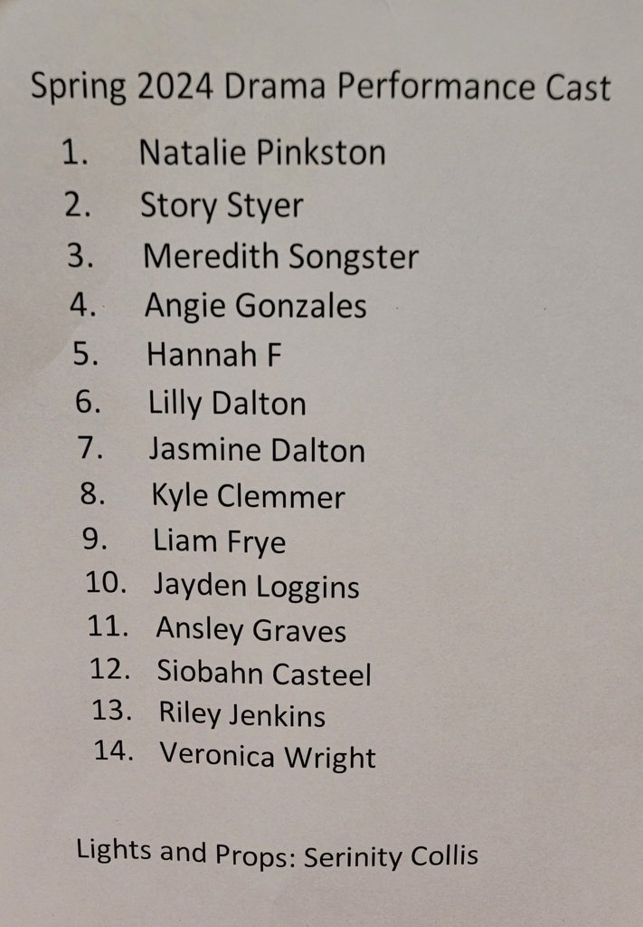 FLMSBraves's tweet photo. Congratulations to all those who auditioned AND received a part in the LAUNCH Spring Drama Presentation of "Larceny and Old Lace."  We look forward to your presentation on May 7th at 5:30 PM in the FLMS Auditorium! https://t.co/hKfjUh2lHS