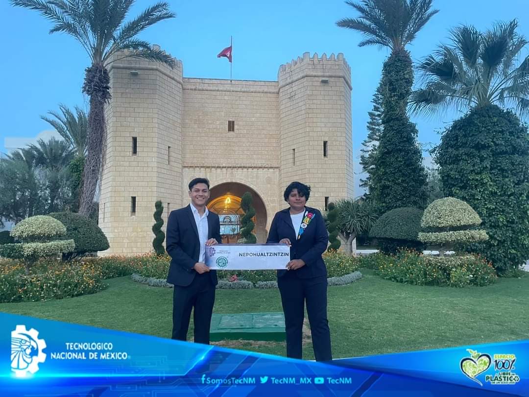 ittuxtepec's tweet photo. 🏅 ¡Histórico logro para el TecNM Tuxtepec en el I-Fest 2024 de Túnez! 🇲🇽✨ Paola Estefanía Flores Durán y Jesús Javier Morán Pulgarón conquistaron la medalla de plata en matemáticas con su innovador proyecto NEPOHUALTZINZIN. ¡Felicidades a los ganadores y su asesor Dr. Gaspar Sánchez García! 🥈👏 #TecNMTuxtepec #IFest2024 #MedallaDePlata #NEPOHUALTZINZIN