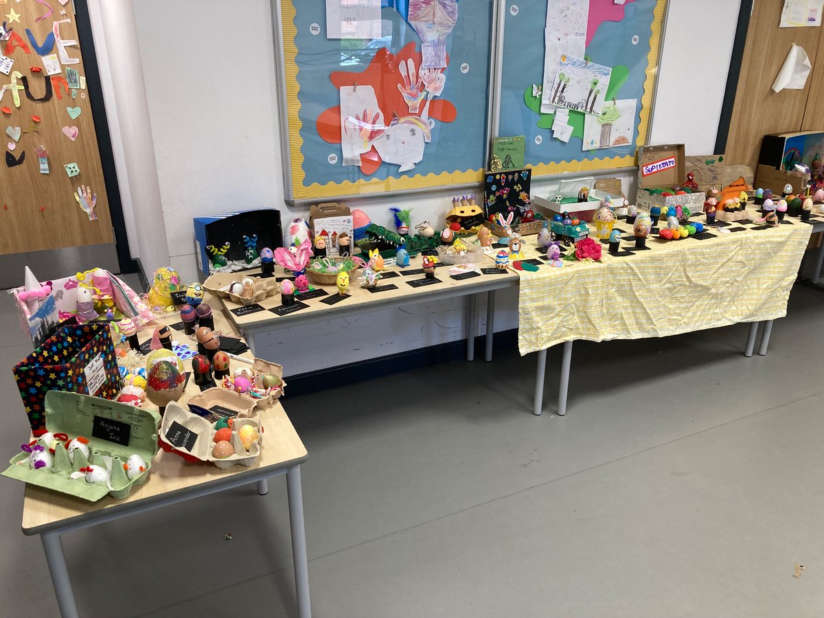 RosecliffeSpen1's tweet photo. We are so eggcited for the grand opening of Rosecliffe Spencer Eggshibition. Such a wonderful display of creative from our fantastic families. It's going to be cracking. 
#spencertrust #Easter #Primaryschool https://t.co/JWaKPWFehL