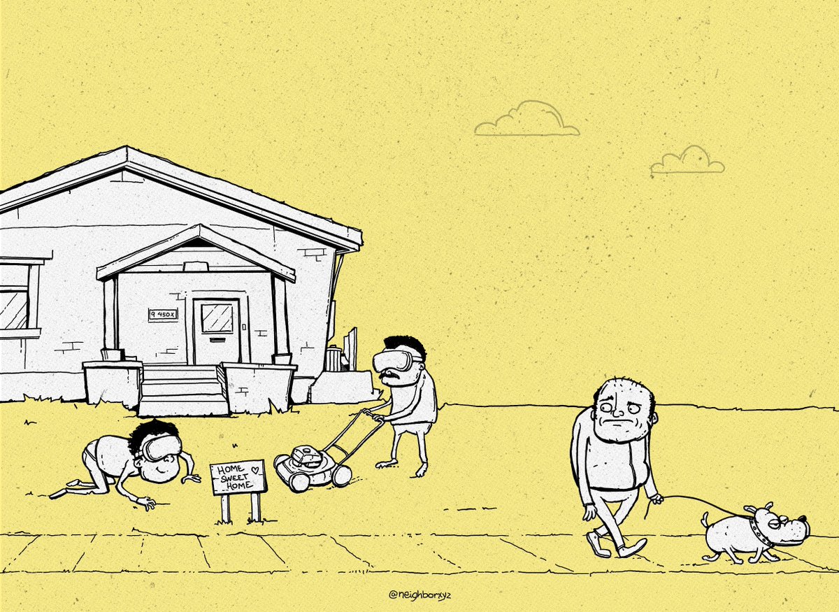 *the new neighbors moved in*