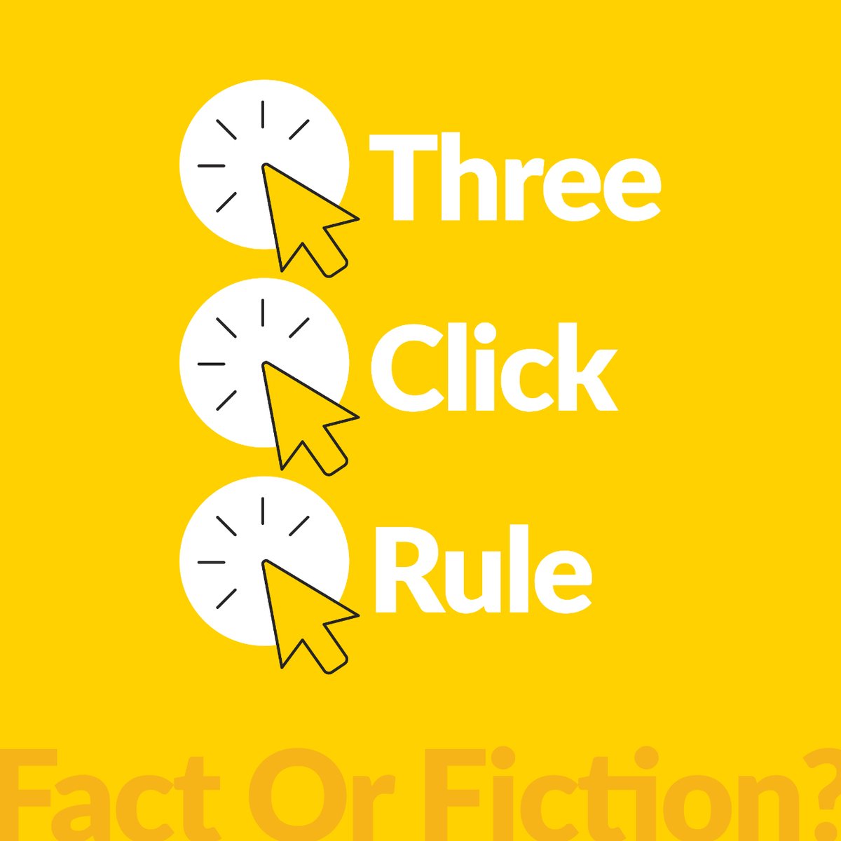 fix8media's tweet image. The three-click rule: myth or truth? While long-standing, research suggests otherwise. Limiting clicks may not be the solution, but focusing on intuitive navigation can enhance user experience. 
-
 #UserExperienceDesign #WebsiteNavigation #IntuitiveUX #EngagingWebsites