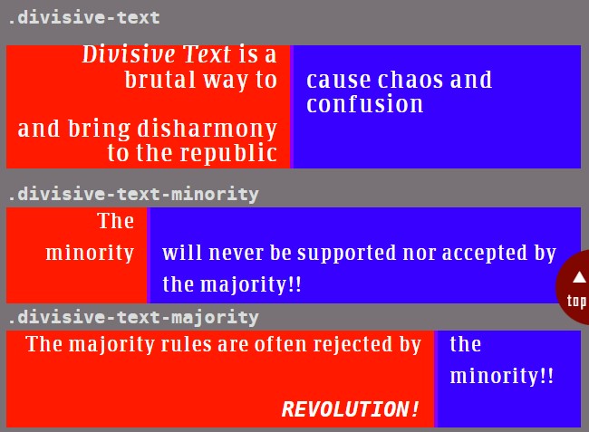 brutalistfwk's tweet photo. Version 3.0.3 is on it's way! One new #javascript text effect that will be added will be "Divisive Text", which splits text blocks in half! https://t.co/qPwwCWf2pl