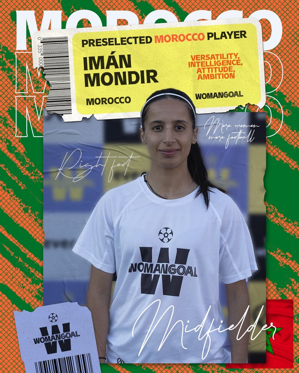 WomanGoal_'s tweet photo. 🇲🇦 Ambition, versatility, intelligence, attitude, game reading... These are the 5 preselected players in the Moroccan Draft who are set to make their mark on the world of women's football.

#WomanGoal #MoroccanFootbal #WomensFootball #FootballDraft #WomenPower https://t.co/iR9zBLZ1NM
