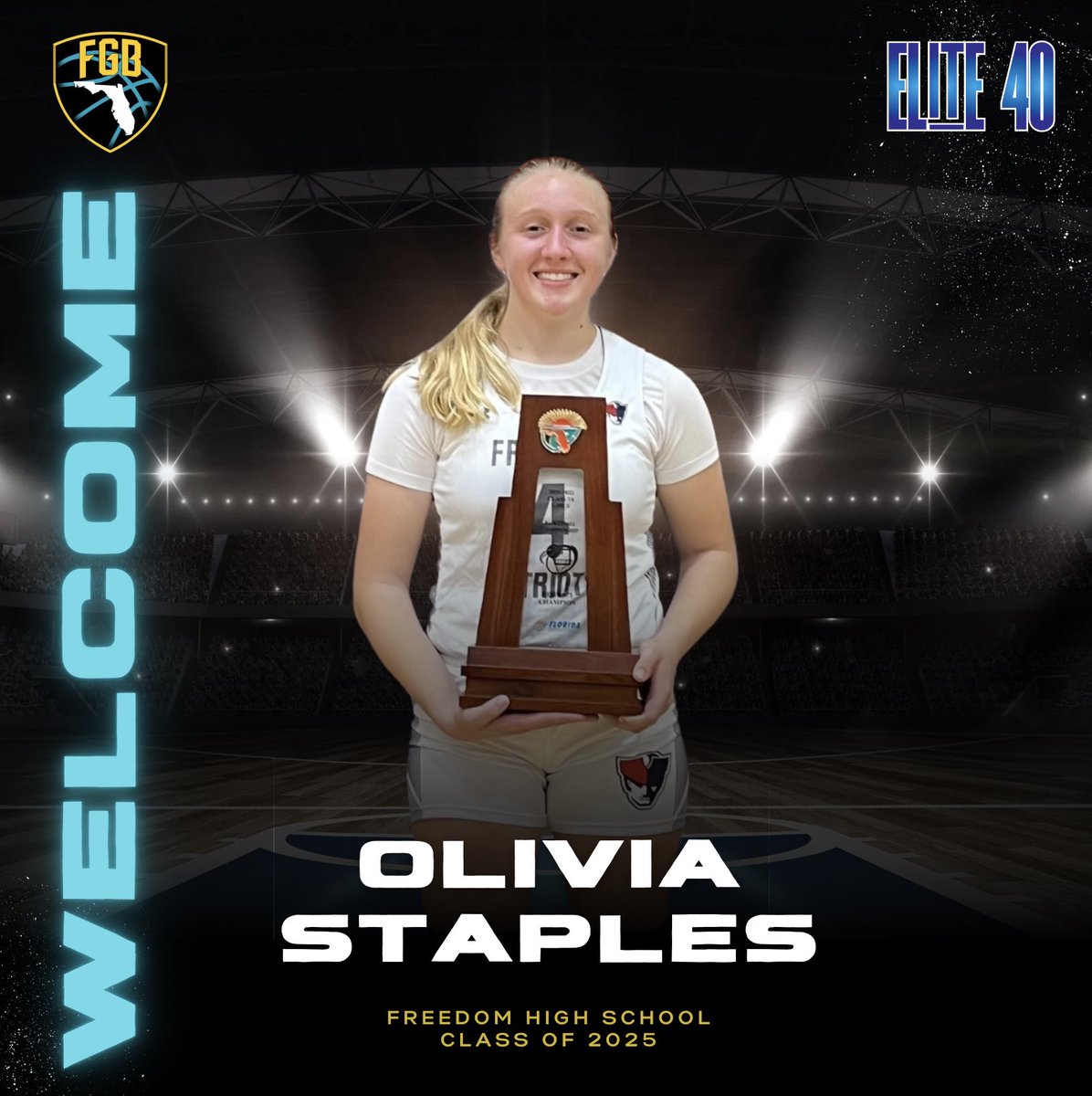 FGB E-40 Teal 2025 🚨 coaches mark you calendars, this kid can really shoot it, one of top 3 point shooters in Florida. High academic, high IQ @olivia_staples_ needs to be on your radar