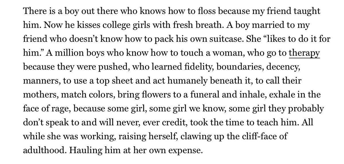 There are a lot of issues with The Cut story, but no one can argue this paragraph isn't true, and it is exactly how I explain why I have no desire to date again.