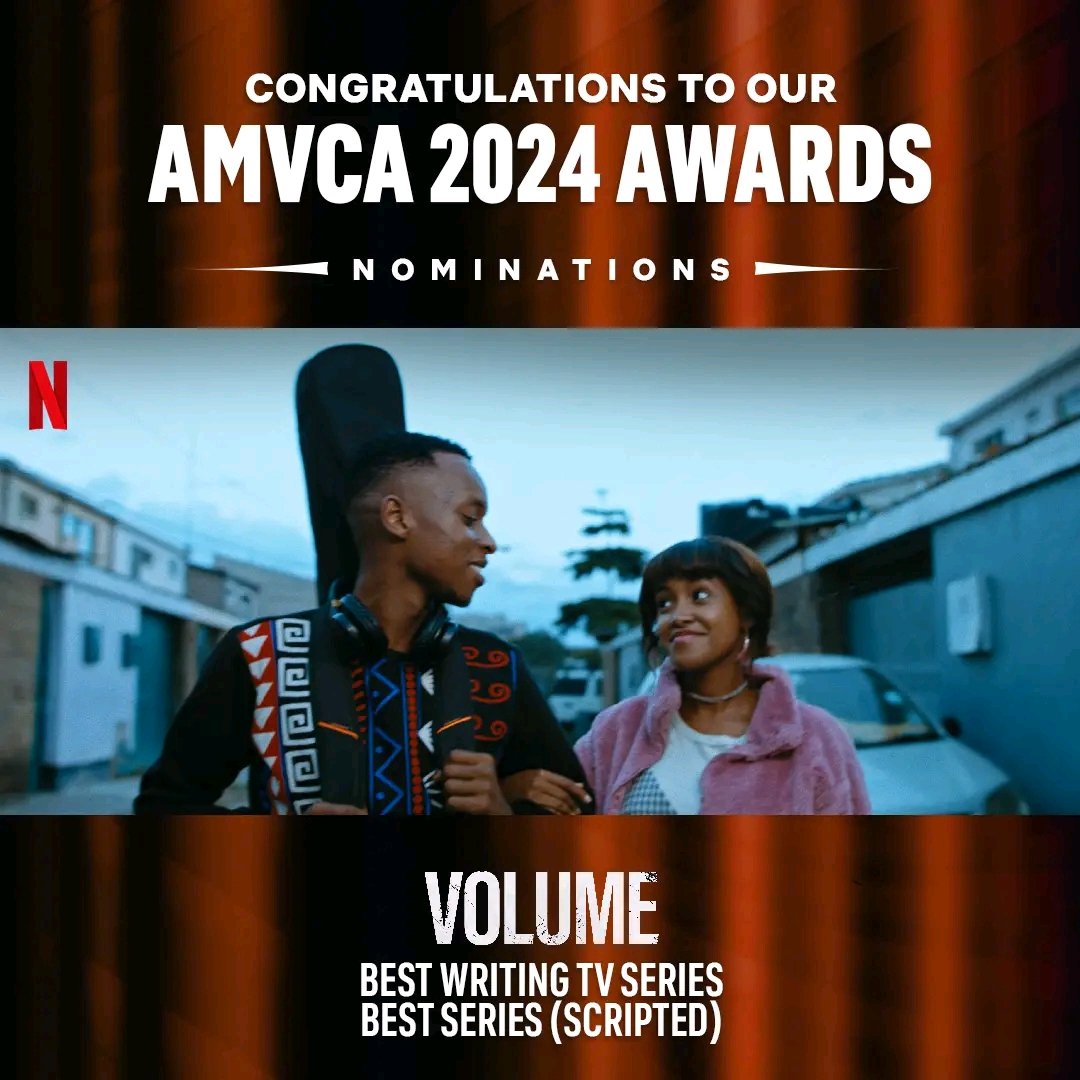 If You Haven't Watched The #volumeseries Made In Kenya By Kenyans Then You Should Probably Grab Your 🍿 because it's on 🔥🔥🔥 Congratulations To The Cast And Crew You Deserve This 💯 #amvca #amvca2024 #Kenya #madeinkenya #volume #netflix #volume