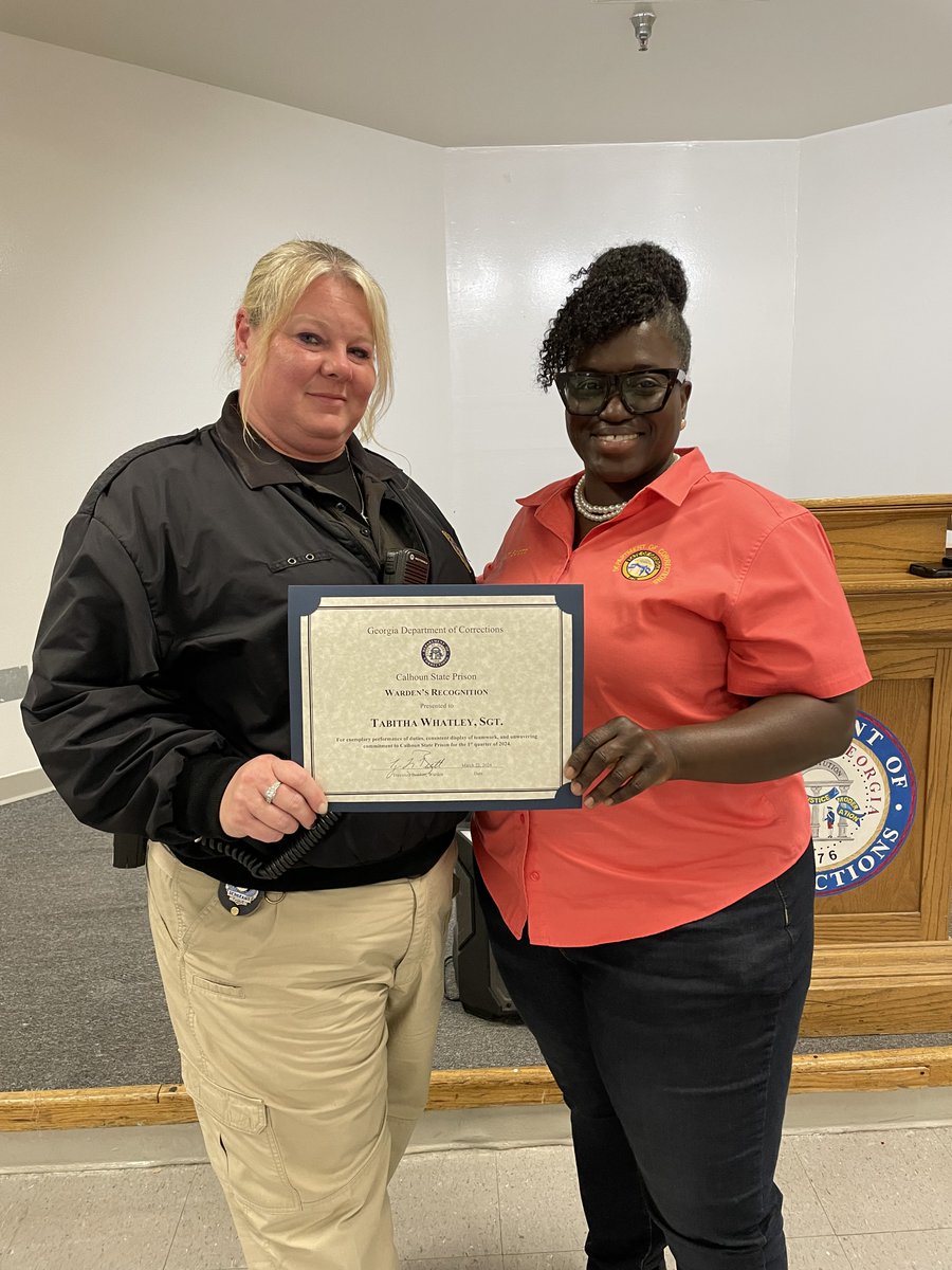 Congratulations to staff at Calhoun SP and Phillips SP who received employee of the quarter awards and to those who were presented with their faithful service awards. #BetterTogether