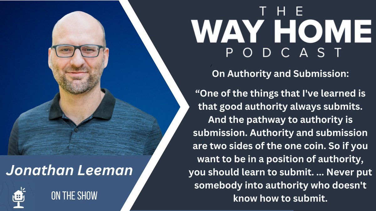 Here are a few excerpts from last week's episode of The Way Home Podcast, in which Dan interviews 9Mark's Jonathan Leeman on Understanding Authority in a biblical sense. buff.ly/3Vv1uWg @dandarling @JonathanLeeman @9Marks