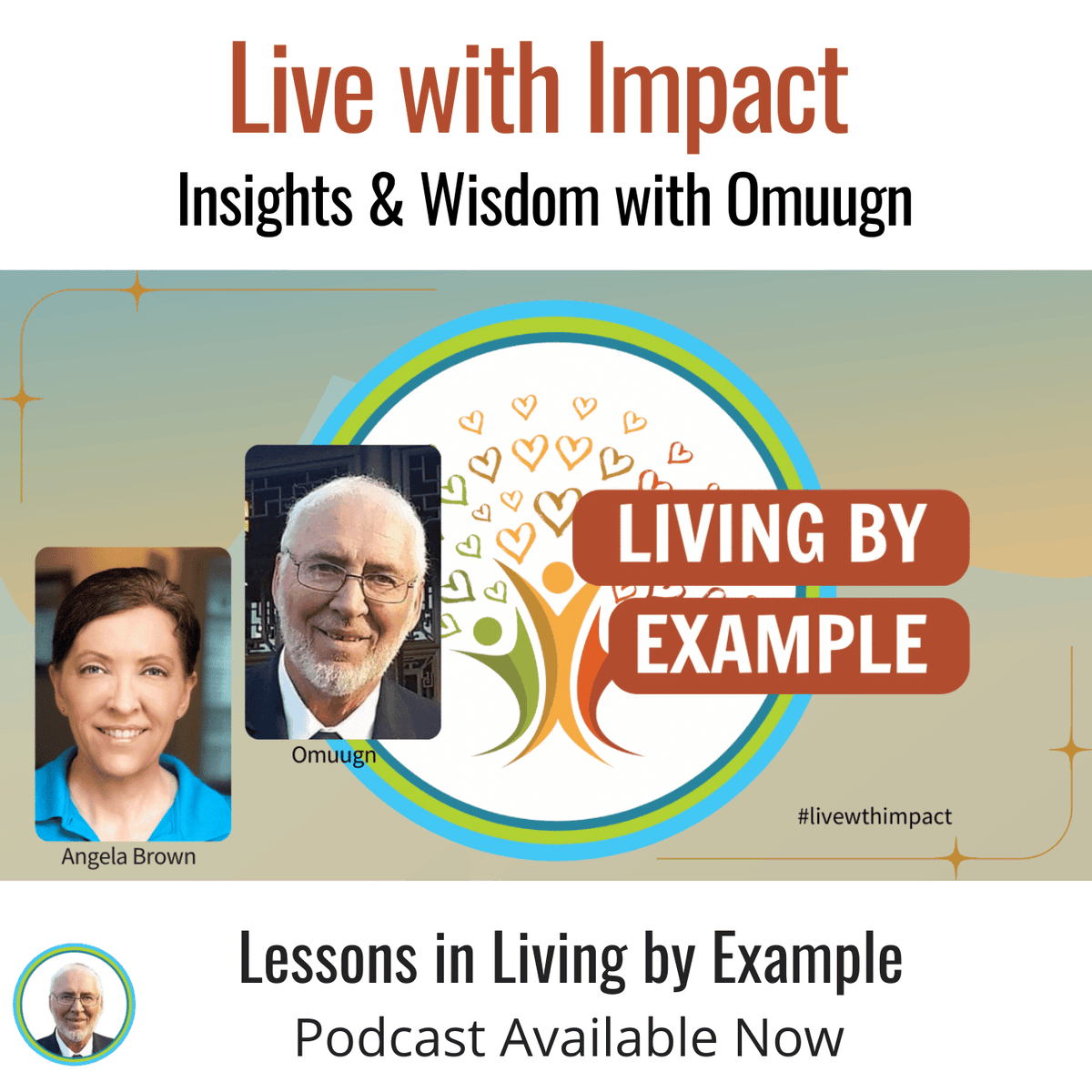 LivewthImpact's tweet photo. Are you aware of the example you're setting for others? Find out how to lead by a positive example in the #LivewthImpact podcast episode, available now!  #LeadByExample #OmuugnWisdom https://t.co/B6ca0PxSU4