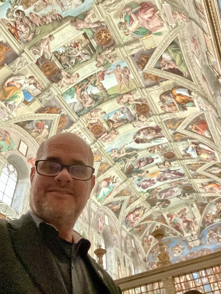 nations4him's tweet photo. See what was above my head today…. #sistinechapelceiling #michelangelo #lastjudgement @ken_pledger https://t.co/UVCm9y7y3H