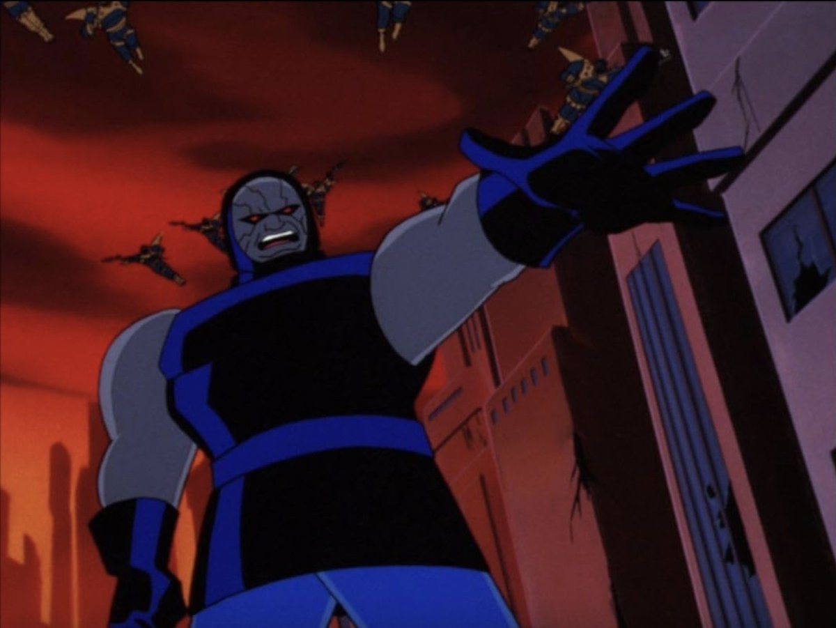 OmarHolmon's tweet photo. "Darkseid out there on 5th and Lennox in his maxi dress talking that enslavement shit again." https://t.co/vvuXgmH8pO