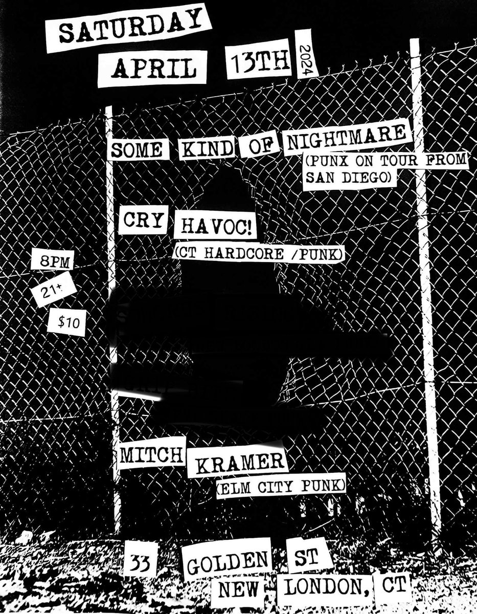 jonnydisaster's tweet photo. STOKED TO GET BACK TO PLAYING NEXT MONTH. 3 DAY WEEKEND IN NYC, CT &amp; RI W/ OUR FRIENDS IN SOME KIND OF NIGHTMARE AND MITCH KRAMER #NYC #QUEENS #CT #NEWLONDON #RI #PROVIDENCE #SHOWS #PUNKSHOW #PUNKROCK #PUNK #HCPUNK #NEWENGLAND #APRIL #SOMEKINDOFNIGHTMARE #CRYHAVOC #MITCHKRAMER https://t.co/9YQpUrX1Zj