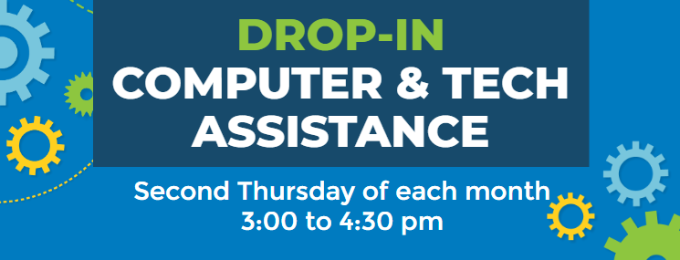 TODAY! Do you have a computer or technology question? Visit Chatham Community Library's computer lab for one-on-one assistance any time between 3:00 and 4:30 pm. No registration required. For more information, visit chathamnc.org/computerclasses.
