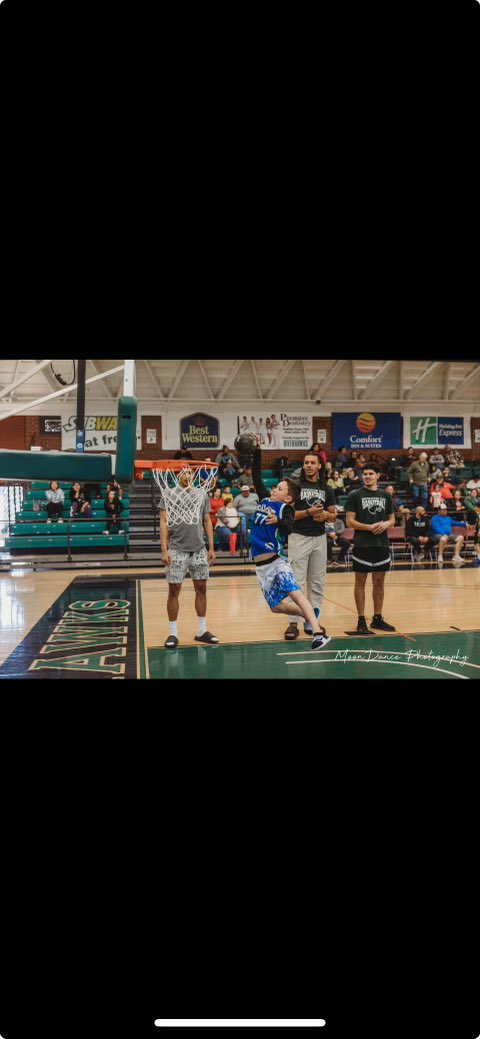 We had a blast with the young ballers at the Tahlequah Sports League Awards Ceremony & Slam Dunk Contest! #TeamNSU | #RiseHigh 📷 Credit: MoonDance Photography