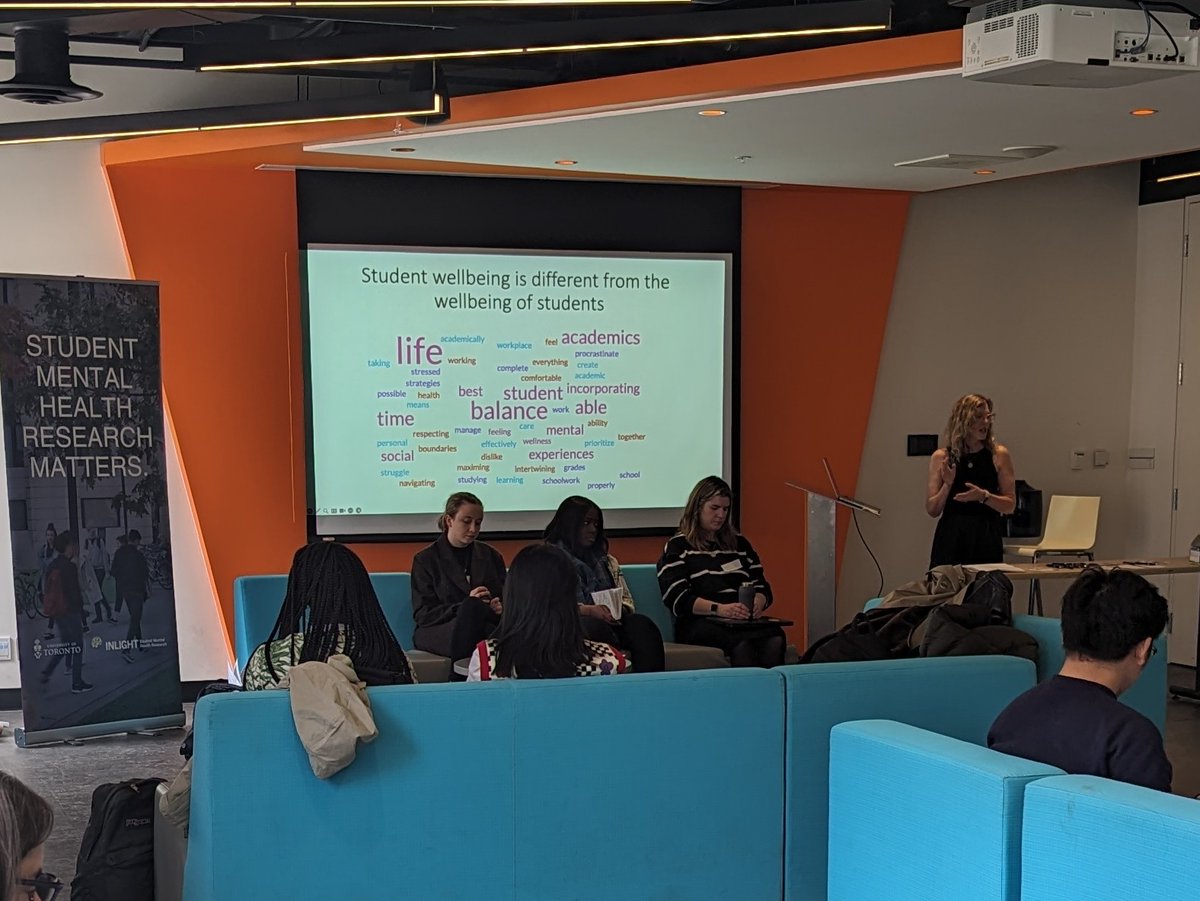 Today we hosted the Inlight Student Engagement Day on Mental Health Research! Planned by our Student Advisory Committee, the event brought together grads & undergrads from #UTSG @UTM and @UTSC to discuss their definition of wellness + priorities in #studentmentalhealth research