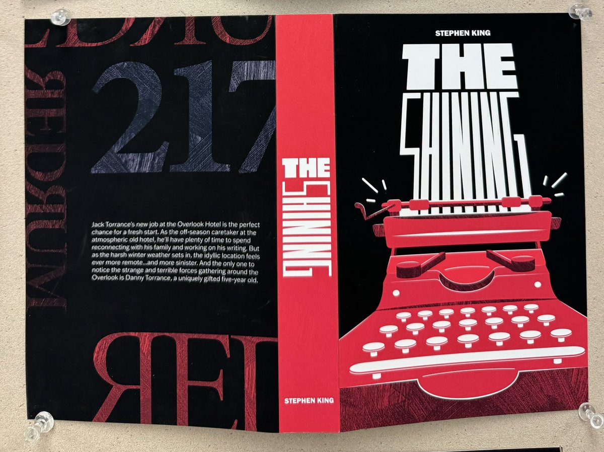 BrenanJF's tweet photo. The Shining book cover designed by me. https://t.co/X4SNthOJOi