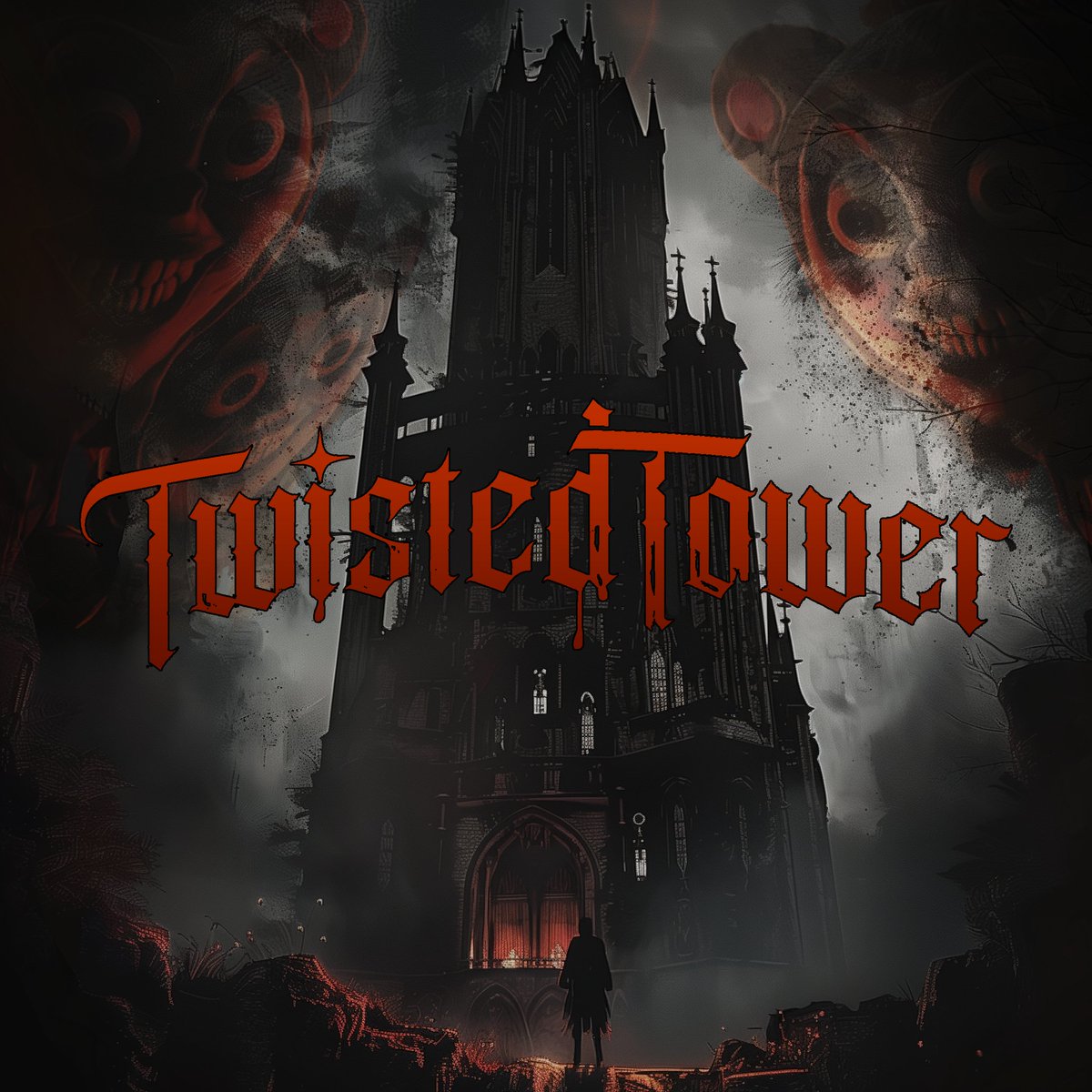 MrJordanTanner's tweet photo. @thomasbrushdev This is pretty sweet.  I noticed some of your other promotional graphics made good use of three-point perspective of the tower, which always makes it more intimidating.  So maybe employ that here?  I made this for you as an example.  Too creepy?  🙂 https://t.co/1LSj5iC7DG