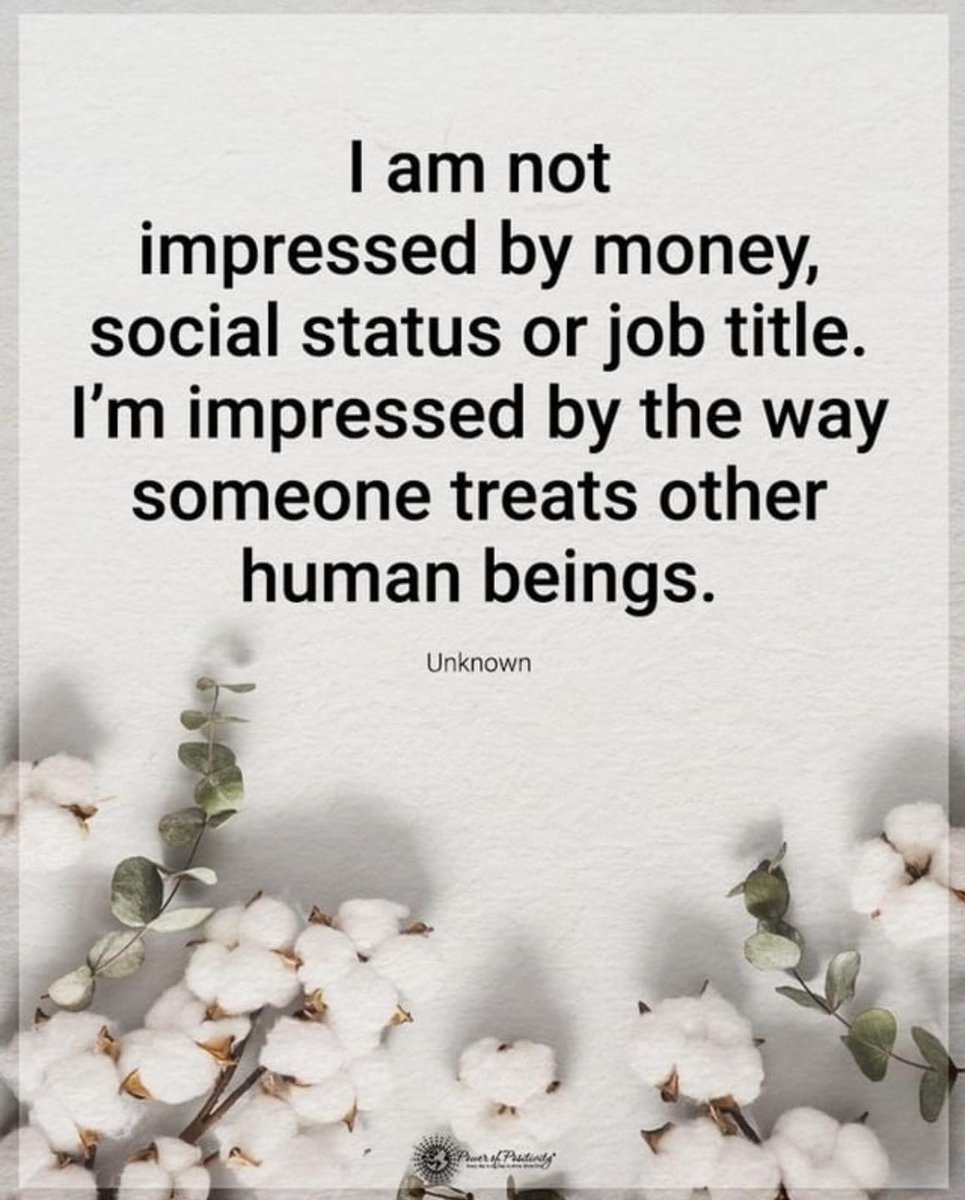 TrainingMindful's tweet photo. “I am not impressed by money, social status, or job title..." https://t.co/gNswYSCbEA