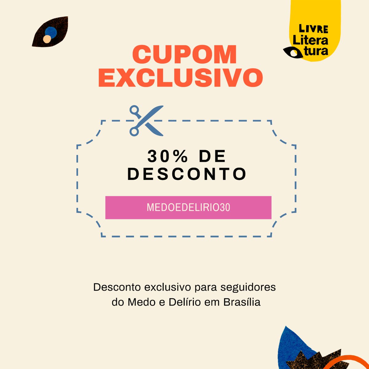 cristianobotafo's tweet image. Recomendadíssimo o curso "Arte, Política e Resistência - os 60 anos do Golpe Civil Militar de 1964" do pessoal do Livre Literatura , que começa no dia 08/04 e tá com 30% de desconto com o cupom MEDOEDELIRIO30 no link shorturl.at/bopUY.