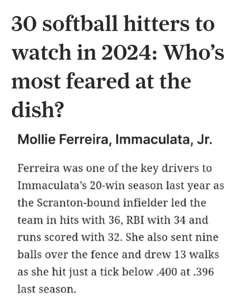 Mollie Ferreira 2025 (@mferreira2025) on Twitter photo So excited for this season ๐๐ค <a href="/stars_FPNJ/">NJStarsFastpitch</a> <a href="/SBCoachFricke/">Coach Bill Fricke</a> <a href="/CJFFastpitch/">Gary Bury</a> @S_Nikorak <a href="/UofSSoftball/">University of Scranton Softball</a> <a href="/CoachCaitSB/">Cait Seamster</a> So excited for this season ๐๐ค <a href="/stars_FPNJ/">NJStarsFastpitch</a> <a href="/SBCoachFricke/">Coach Bill Fricke</a> <a href="/CJFFastpitch/">Gary Bury</a> @S_Nikorak <a href="/UofSSoftball/">University of Scranton Softball</a> <a href="/CoachCaitSB/">Cait Seamster</a>