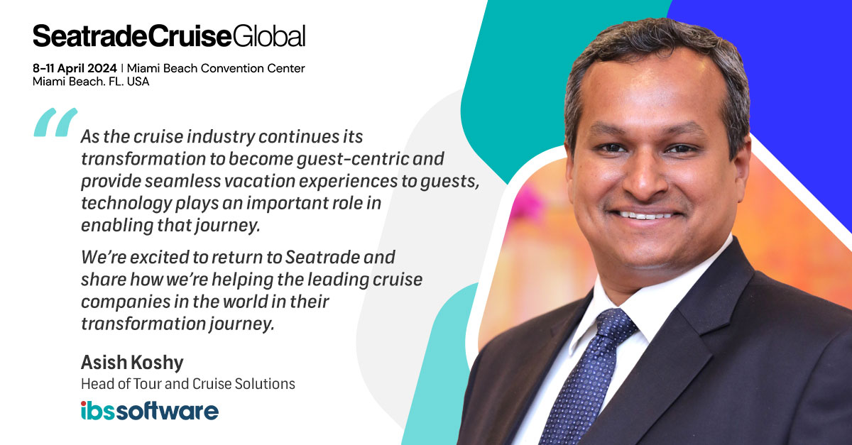 Ahoy there! Asish Koshy and Team iTravel are excited to welcome you to booth number 3800 at @SeatradeCruise. It'll be great to see everyone in person and share new ideas and perspectives on technology in the cruise industry.

See you in Florida.
#STCGlobal #WeAreCruise