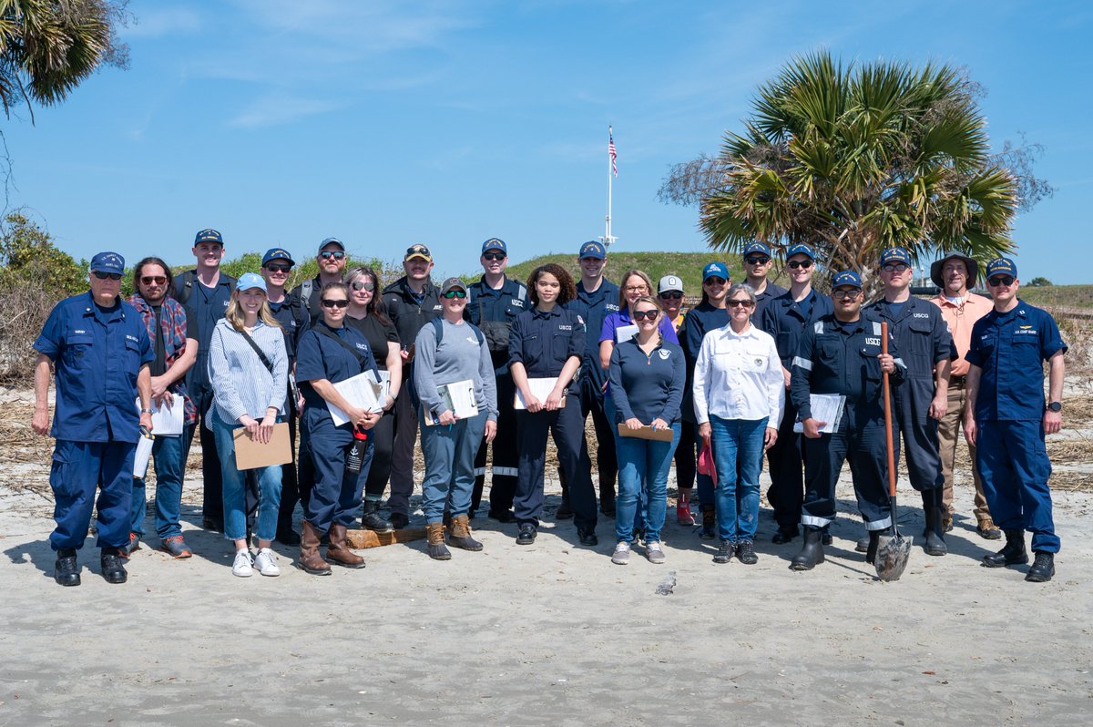 The @uscoastguard teamed up with @NOAA to bring a Shoreline Cleanup Assessment Techniques Course to Charleston.