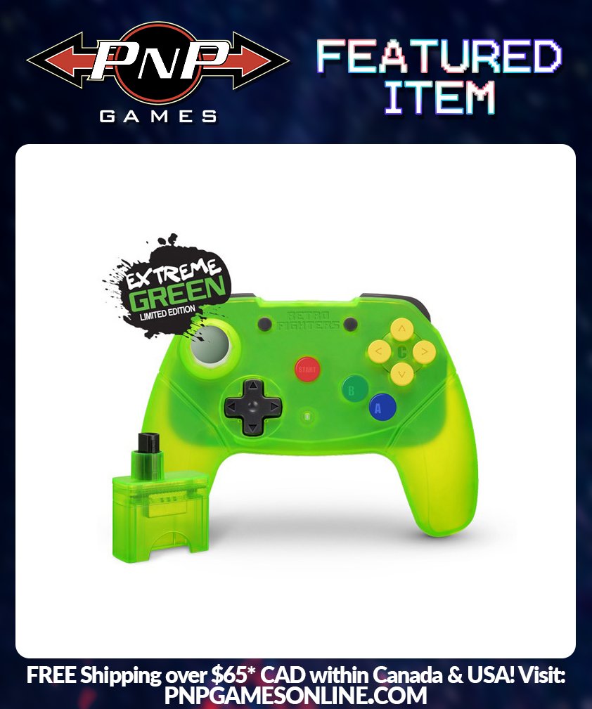 Has a heated Mario Party or Smash Bros. session obliterated your N64 controller? The Brawler64 Wireless controller from @retrofightersco has you covered. Available now for the N64 or Switch/PC for $59.99 CAD at PNP Games (Available in Several Colours)! pnpgamesonline.com/?s=brawler64&p……