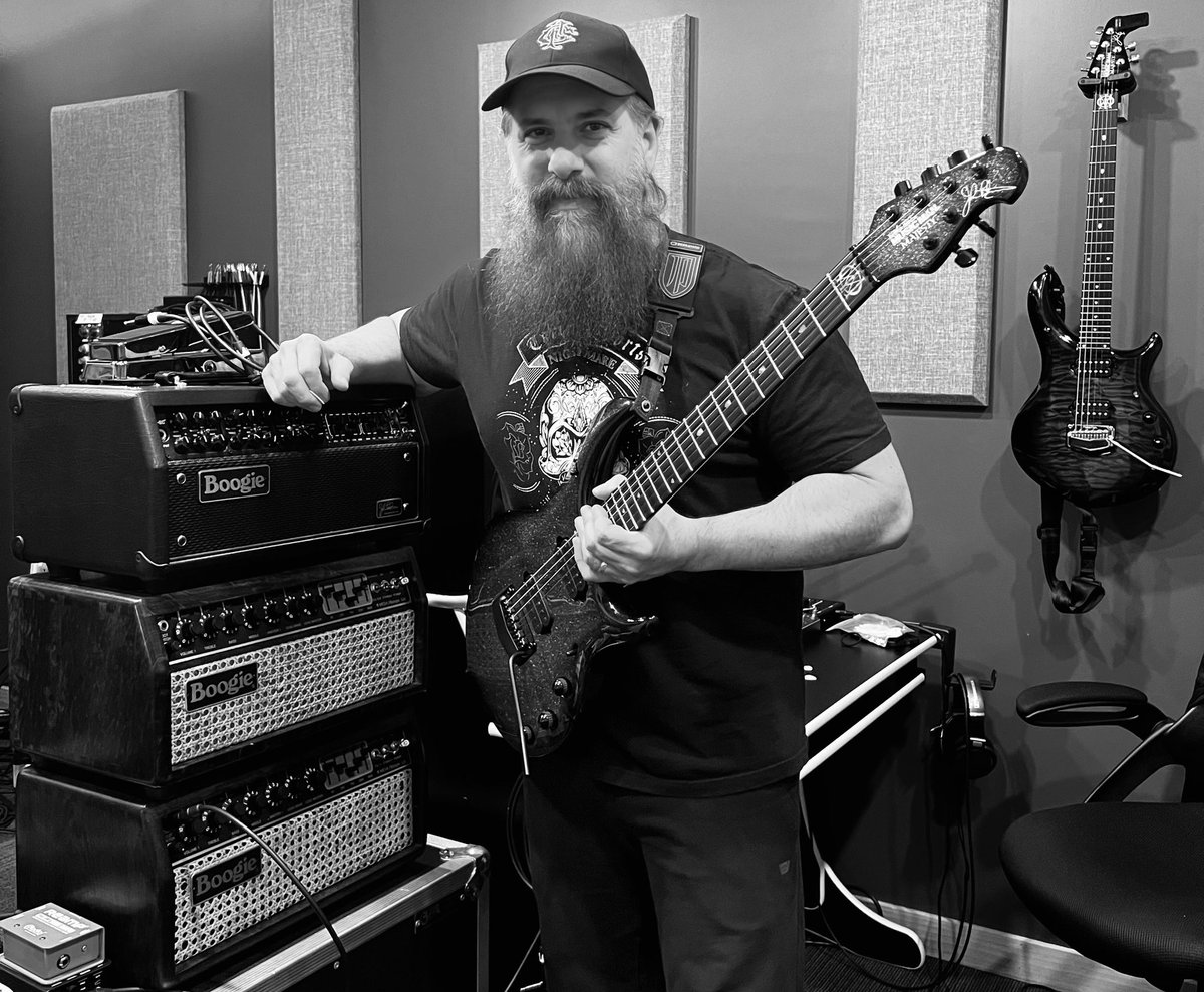 Been buried deep in the studio working on the new @dreamtheaternet album for the past couple of months. Coming along incredibly! Can’t wait for everyone to hear what we’ve been cooking up and the sick guitar tones on this one!! @ernieball @MesaBoogie @DiMarzioInc @jimdunlopusa